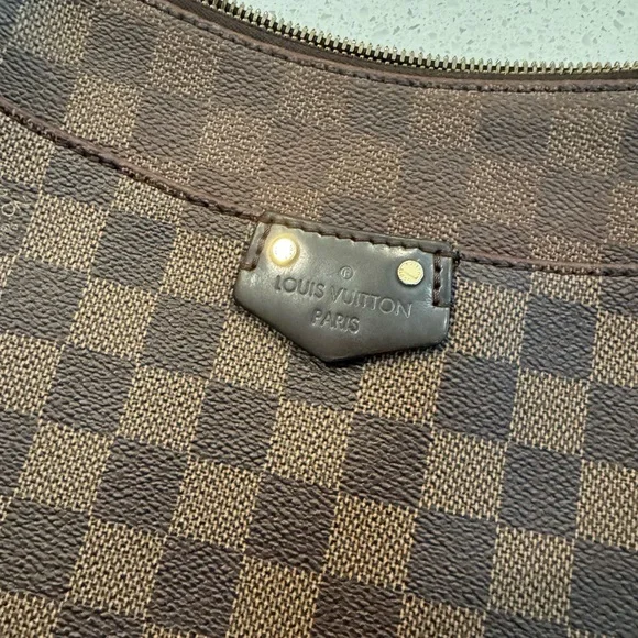 Louis Vuitton South Bank Damier Crossbody Shoulder Bag EBENE - Picture 3 of 15